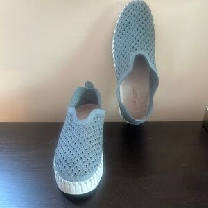 Ilse Jacobsen Platform Tulip Hornbaek Slip-On Flats Size 41/10 Blue